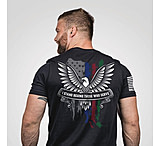 Image of Nine Line I Stand Behind Those Who Serve Short Sleeve Shirt Black S ADCCB403