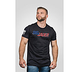 Image of Nine Line Sig Sauer USA Flag Short Sleeve Shirt Black L 65C19674