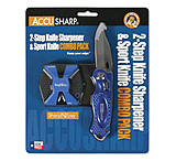 Accusharp Sharp-N-Easy 2-Step Sharpener and Sport Knife, Blue, 044C