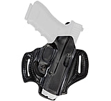 Aker Leather Flatsider Xr13 Strapless Open Top Holsters, Heckler &amp; Koch USP 9mm/Heckler &amp; Koch USP .40 S&amp;W, Right Hand, Plain, Black, H168ABPR-HK40
