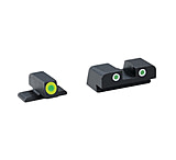 Image of Ameriglo Tritium Front/Rear Combo Sights Green Dot White Outline Rear And Green Dot LumiLime Outline Front For Springfield XD/XDM/XDS XD-743