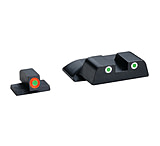 Image of Ameriglo Tritium Front/Rear Combo Sights Green Dot White Outline Rear And Green Dot Orange Outline Front For S&amp;W M&amp;P Not Shield SW-247