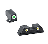 Image of AmeriGlo Pistol Tritium Night Sights, Glock 17, 19, 22, 23, 24,26,27,33,34,35,37,38,39, Classic Green Front
