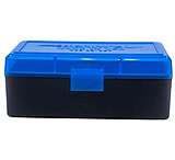 Image of Berrys 36713 403 Ammo Box 38 Special,357 Mag 50rd Blue Lid W/Black Bottom