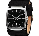 Image of Black Dice Flow 002 Mens Quartz Watch - Water Resistant, Leather Strap