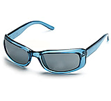 Image of Body Specs Ms.Lily Sunglasses w/ Blue Crystal Frame and Silver Flash Mirror Lenses