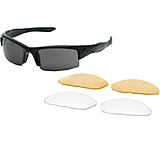 Image of Body Specs Interchangeable Vibes Sunglasses Shiny Black Frame/Smoke Anti-fog Lens