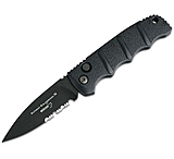 Image of Boker 01KALS100 Kalashnikov 3.35&quot; Drop Point Plain/Serrated Black D2 Steel Blad