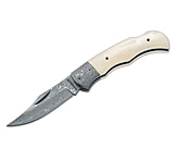 Image of Boker USA Magnum 7in Damascus Bone Folding Knife