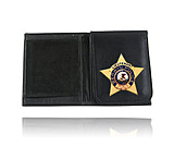 Image of Boston Leather Badge Wallet With Flipout Badge