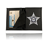 Image of Boston Leather Book Style Badge Wallet