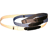 Boston Leather 1-1/4 Adjustable Hook &amp; Loop Closure Cotton Web Belt, Black - 6207-10-52