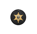 Image of Boston Leather Swvl Badge Hldr W/vel, clip, chain