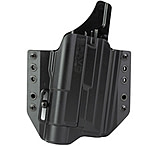 Bravo Concealment OWB BCA Light Bearing Holster W/1.5 in Belt Loops, S&amp;W M&amp;P 9/40 Full Size W/Streamlight TLR-1, Right Hand, Polymer, Black, BC30-1007