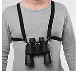 Image of Bulldog Cases &amp; Vaults Black Adjustable Stretching Binocular Harness w/ Leather Back