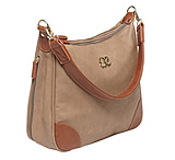 Image of Bulldog Cases &amp; Vaults Hobo Series Concealed Carry Purse Taupe With Tan Trim BDP-014