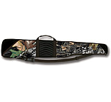 Image of Bulldog Cases &amp; Vaults Pinnacle RealTree Camo with Brown Trim &amp; Black Leather 52&quot; Shotgun Case BD255