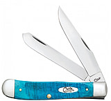 Image of Case Caribbean Blue Bone - Sawcut Jig Trapper Folding Knive