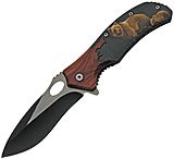 Image of China Made Wildlife Linerlock Bear A/O Folding Knife