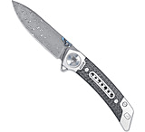 Image of CobraTec Knives Emperor Carbon Damascuss Drop Point Knife