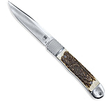 Image of CobraTec Knives CTTHRSTG Trapper Hidden Release 3.12" OTF Drop Point Plain Satin