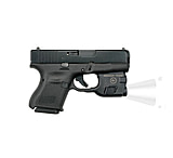 Crimson Trace Weapon Light, 1/3N Lithium Glock 26 &amp; 27, White, 100 Lumen, Black, LTG-777