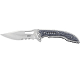Image of CRKT Fossil Black Folding Pocket Knife With Veff Serrations