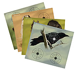 Image of Crosman Varmint Paper Target Full Color 9.75x9 Inch 20 Per Pack (5 each of 4 designs) 0496