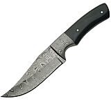 Image of Damascus Fixed Blade Clip Point Hunter Knife w/ 8.5&quot; OAL