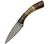 Image of Damascus Curved Stag Skinner Knife