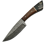 Image of Damascus Skinner Walnut/Horn Fixed Blade Knife