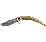 Image of Damascus Stag Spike 8.25" Fixed Blade Knife