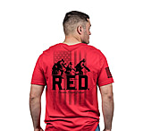 Image of Nine Line Remember Everyone Deployed Short Sleeve Shirt Red 3XL E5584A6B