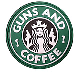 Image of DDT Rubber Morale Patch - Guns and Coffee