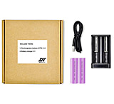 Image of DNT Optics 21700 Flat Top Batteries w/ Charger