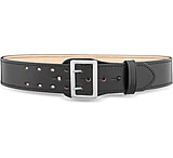 Image of DutyMan 2-1/4inch Plain Leather Sam Browne 2-row Stitch Duty Belt With Nickel Buckle DTY-1011-36-9001