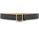 Image of DutyMan 1-3/4inch Basketweave Leather Garrison Belt With Gold Buckle DTY-1621-42-9032