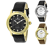Image of Empress Ayala Automatic Mother-Of-Pearl Leather-Band Watch