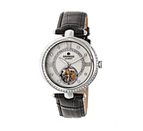 Image of Empress Stella Semi-Skeleton Leather Band Watch