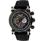 Image of Equipe Corvette Zr1 Mens Watch - 51mm Case, Quartz, Water Resistant, Black Rubber Strap