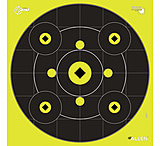 Image of EZ-Aim Splash Reactive Adhesive Paper Bullseye Shooting Targets w/8 Aiming Points