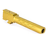 Faxon Firearms Glock 19 Gen1-5 Match Series Barrel, Flame Fluted, 9mm, 1-10 Twist, 1/2x28, 416-R SS, Nitride, Chameleon, GB910N19LGQ-T-NCR, GB910N19LGQ-N-TiN