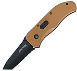 Image of First Edge Tracklock Modified Tanto Folding Knife, Assisted Opening Serrated Edge