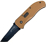 Image of First Edge Tracklock Original Tanto Folding Knife, Assisted Opening Serrated Edge