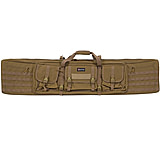 Image of GPS DRC55-FDE Double Rifle Case Flat Dark Earth 600D Polyester 55&quot; L X 1