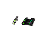Image of HiViz LiteWave H3 Tritium/Litepipe Pistol Night Sight Set - Fits Gen 1-5 Glock 42, Glock 43, Glock 43X &amp; Glock 48