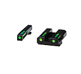 Image of HiViz LiteWave H3 Tritium/Litepipe Pistol Night Sight Set for Glock Gen 1-5 in .45 ACP, .45 GAP, and 10mm