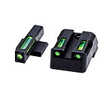 Image of HiViz LiteWave H3 Tritium/Litepipe Pistol Night Sight Set - Fits All Kimber 1911 w/ Fixed Sights, Except Micro