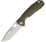 Image of Honey Badger Knives Large Linerlock Tanto Green