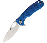 Image of Honey Badger Knives Medium Leaf Linerlock Blue